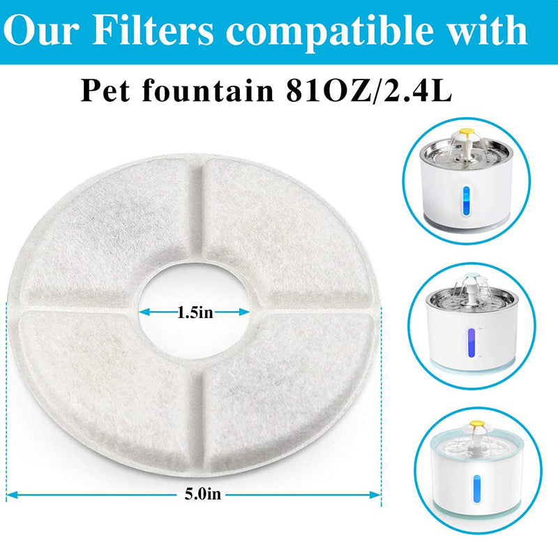 Filtres à charbon actif pour fontaine à eau pour chat
